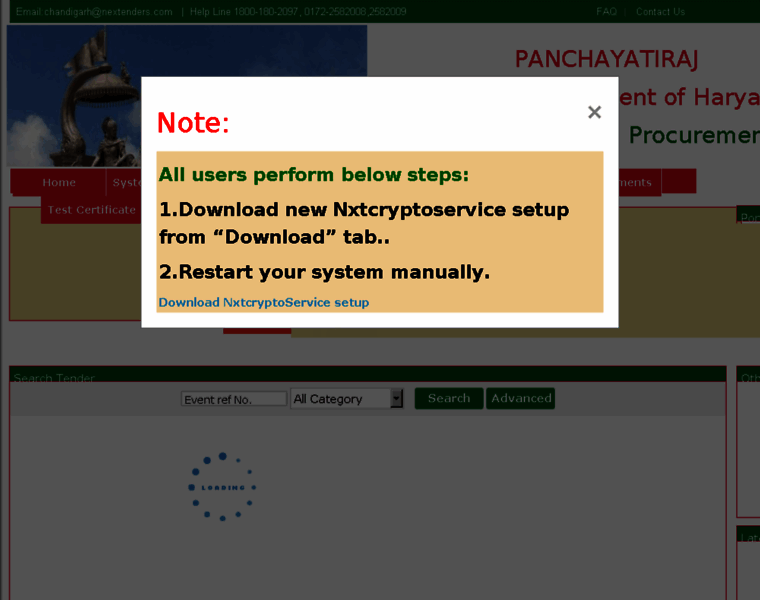 Panchayatiraj.haryanaeprocurement.gov.in thumbnail