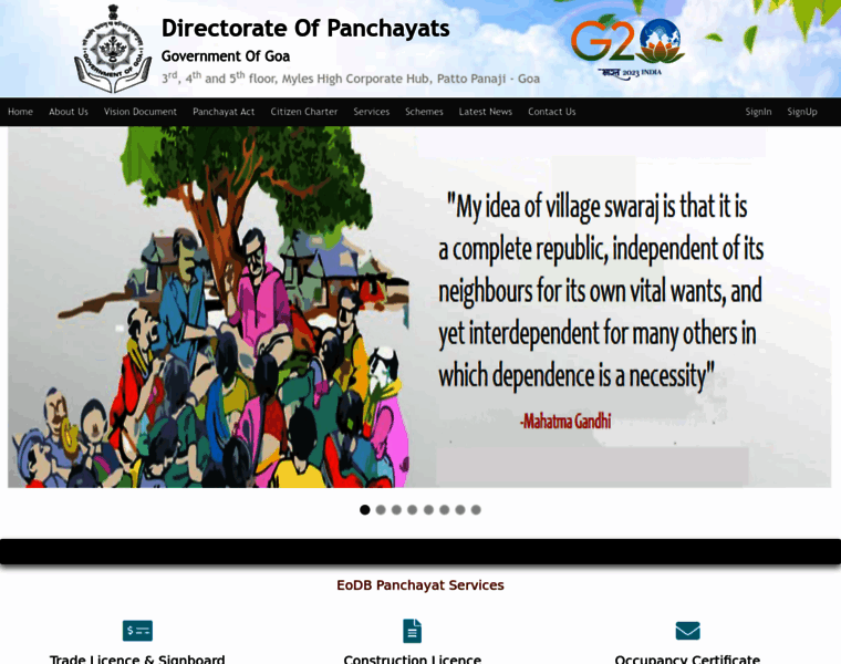 Panchayatsgoa.gov.in thumbnail
