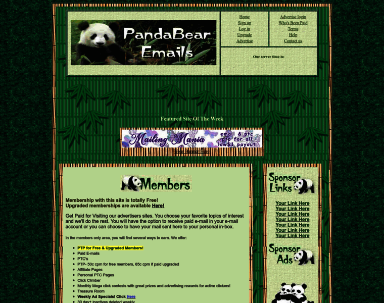 Pandabearemails.net thumbnail