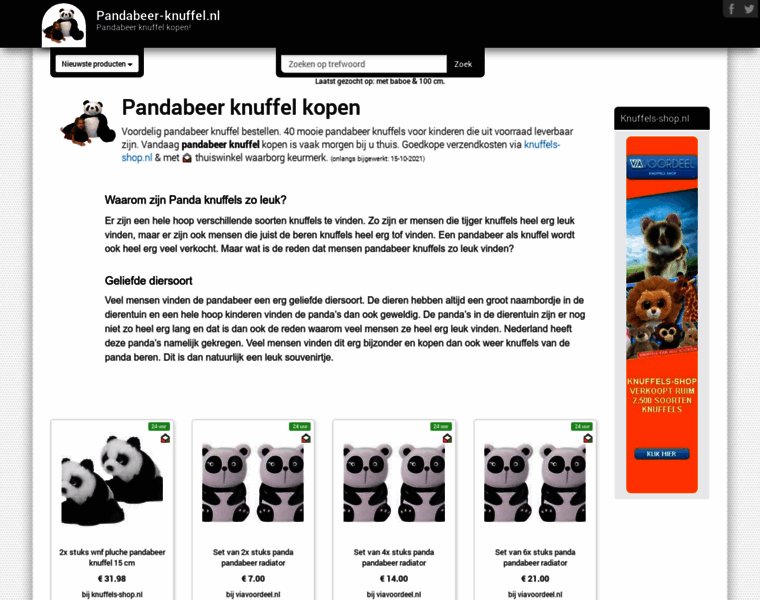 Pandabeer-knuffel.nl thumbnail