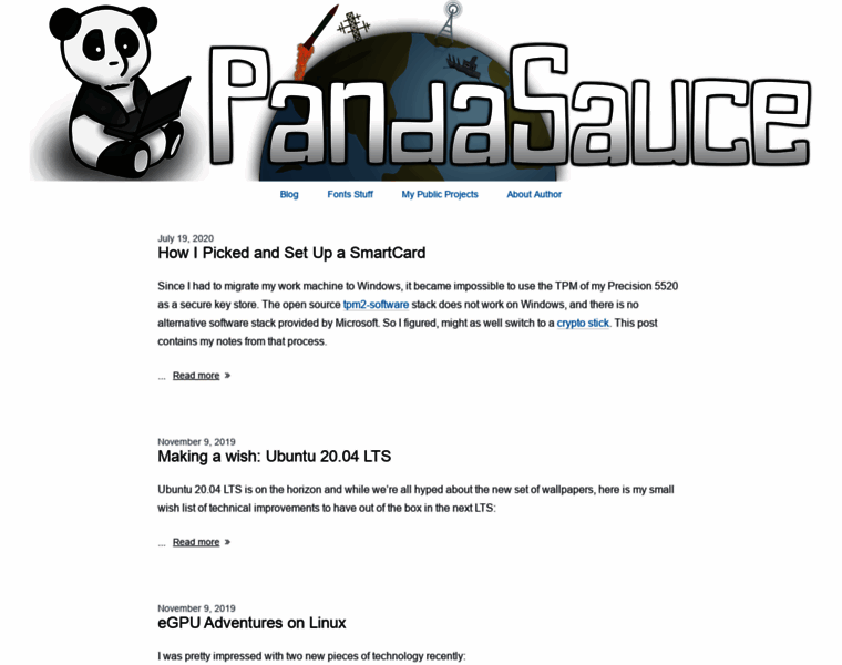 Pandasauce.org thumbnail