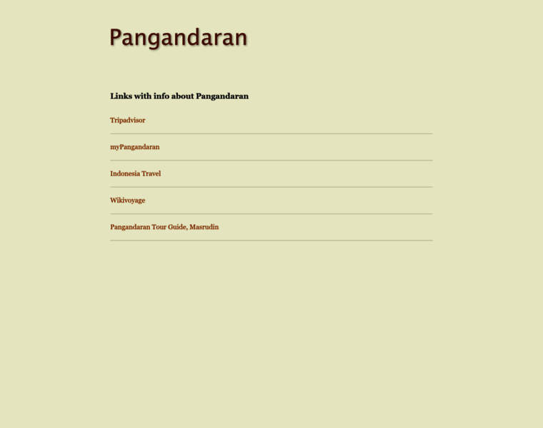 Pangandaran.org thumbnail