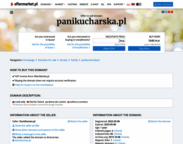 Panikucharska.pl thumbnail