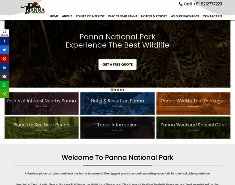 Panna-national-park.com thumbnail