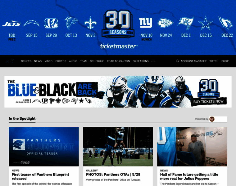 Panthers.com thumbnail