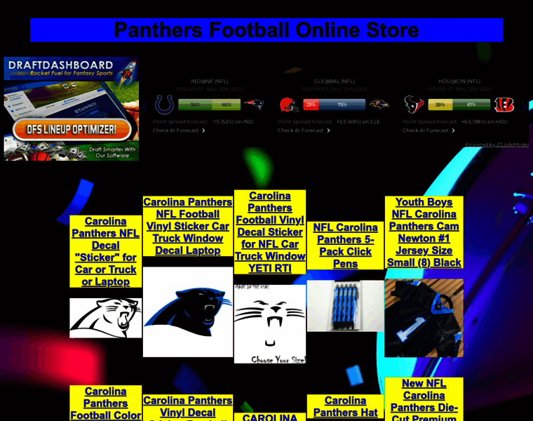 Panthersfootballonlinestore.com thumbnail