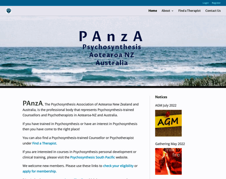 Panza.org.nz thumbnail