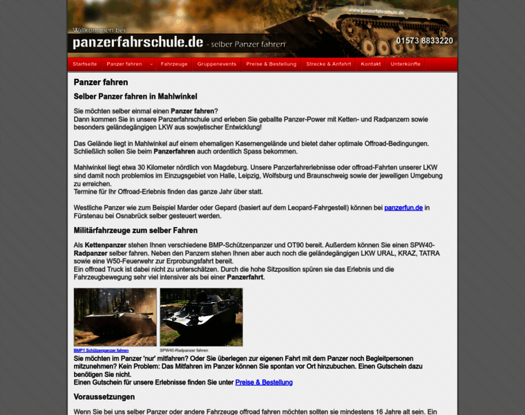 Panzerfahrschule.de thumbnail