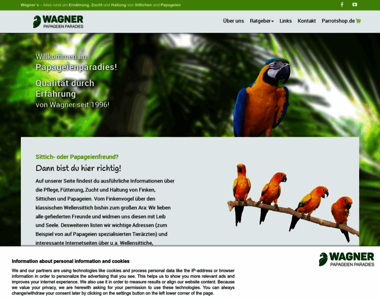 Papageien-paradies.de thumbnail