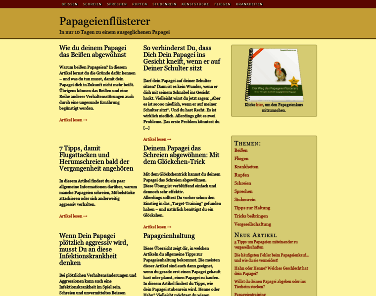 Papageienfluesterer.com thumbnail