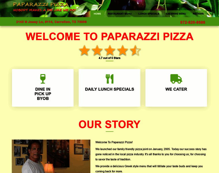 Paparazzi-pizza.com thumbnail
