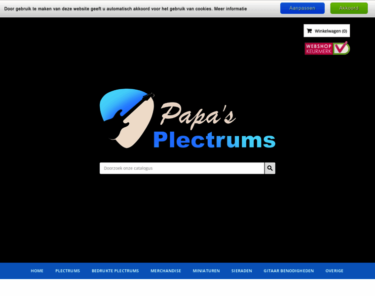 Papas-plectrums.nl thumbnail