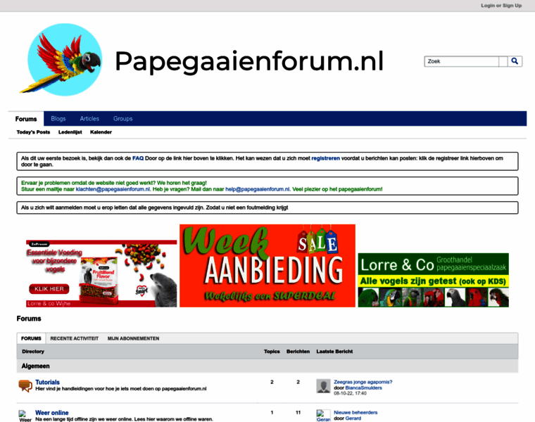 Papegaaienforum.nl thumbnail