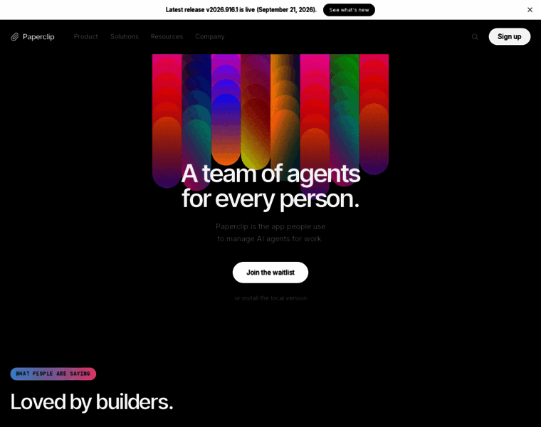 paperclip.ing at WI. Paperclip – The app people use to manage AI agents ...