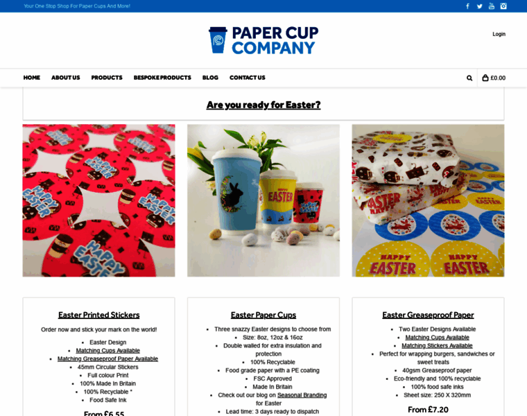 Papercupcompany.com thumbnail