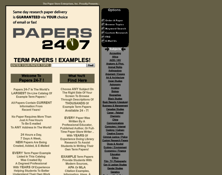 Papers24-7.com thumbnail