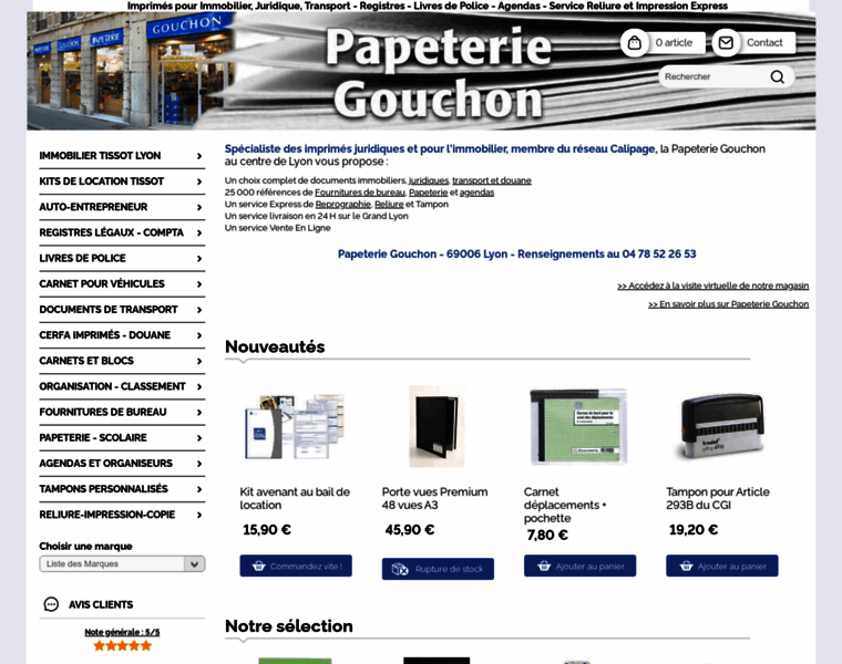 Papeterie-gouchon.com thumbnail