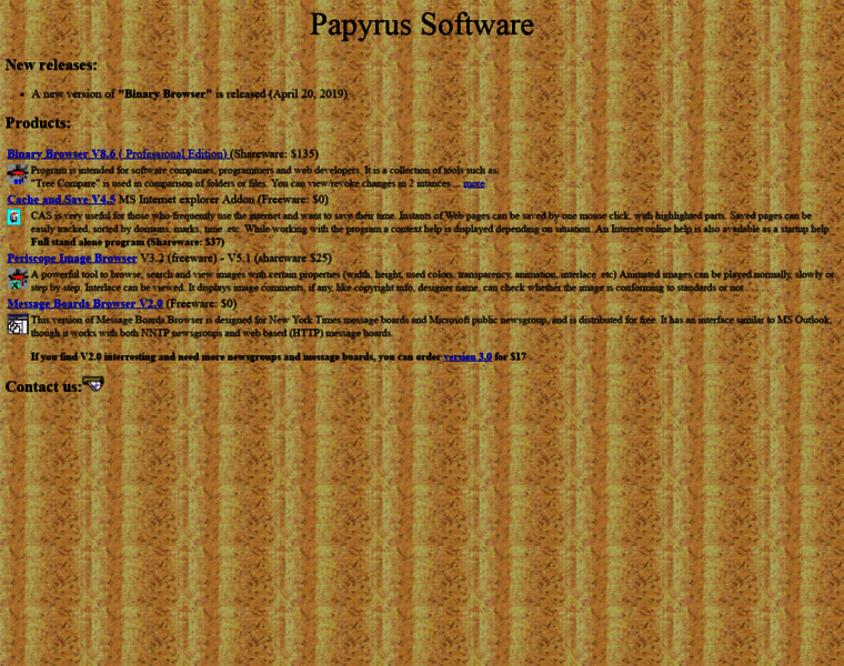 Papyrussoftware.com thumbnail