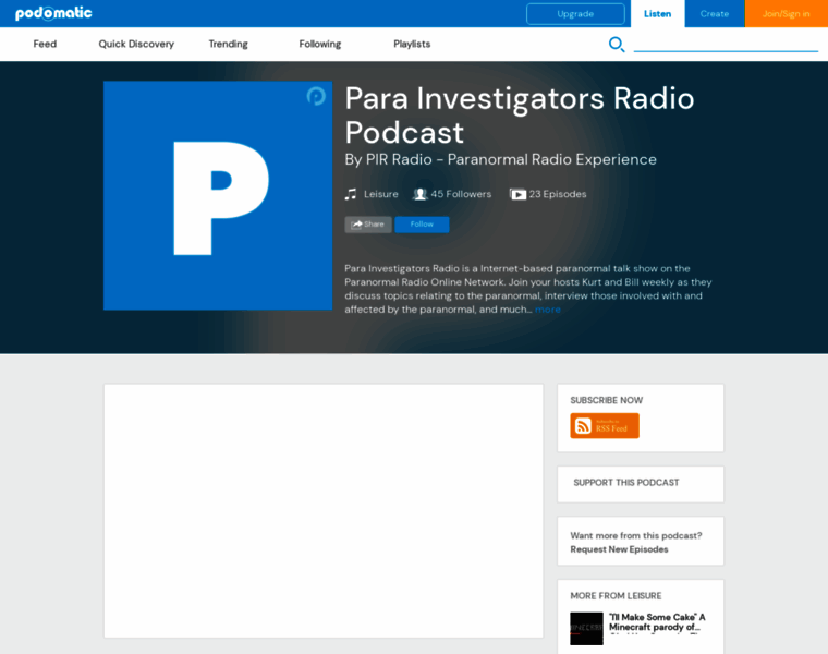 Para-investigators-radio.podomatic.com thumbnail
