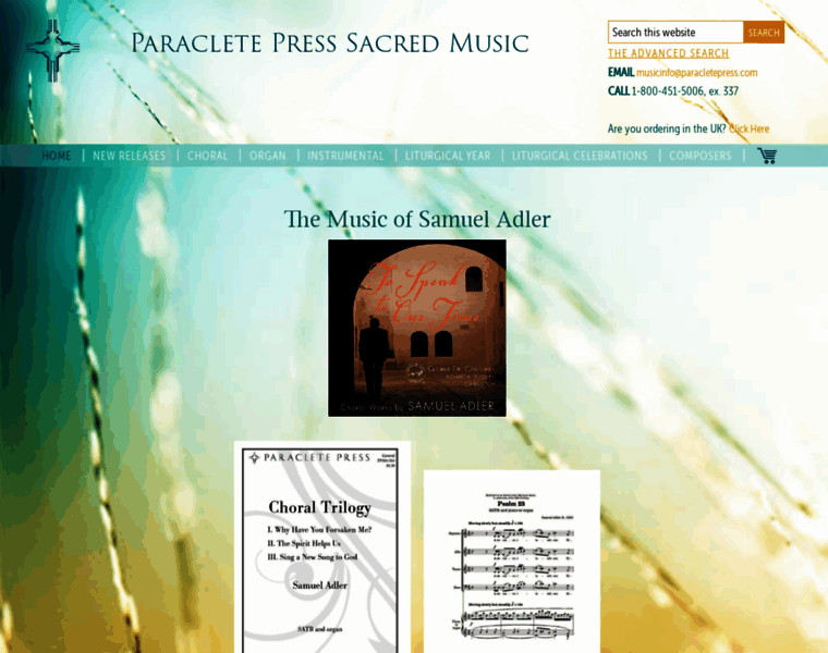 Paracletesheetmusic.com thumbnail