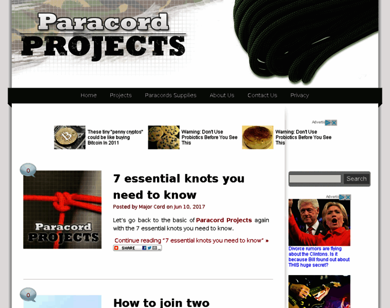Paracord-projects.info thumbnail