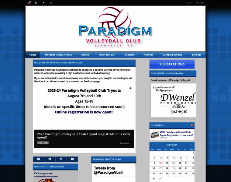 Paradigmvolleyball.com thumbnail
