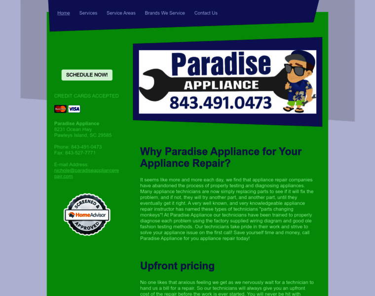 Paradiseappliancerepair.com thumbnail