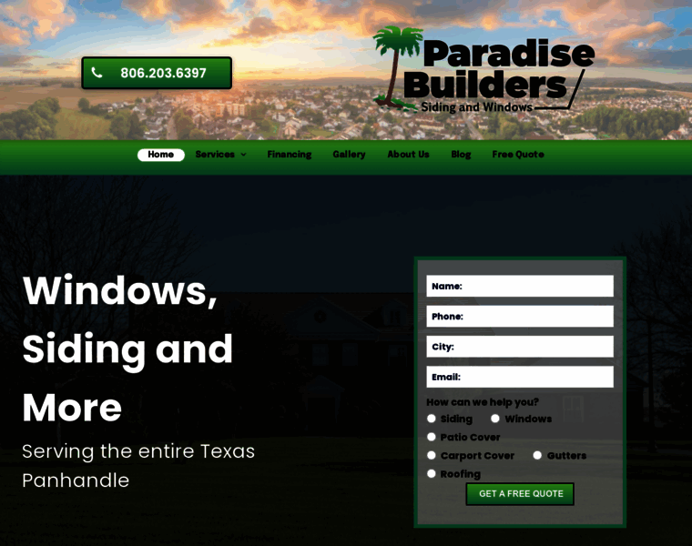 Paradisebuilderssiding.com thumbnail