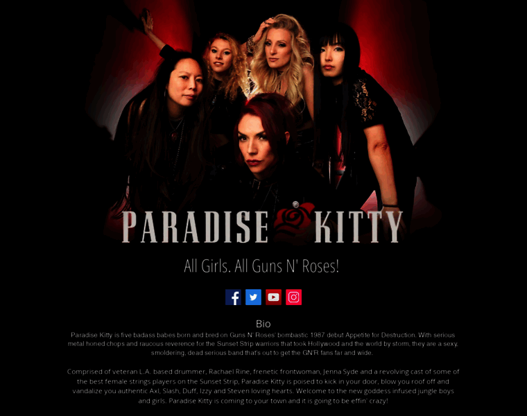 Paradisekittyband.com thumbnail