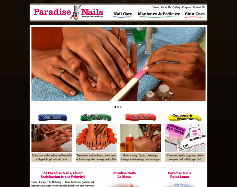 Paradisenails.com thumbnail