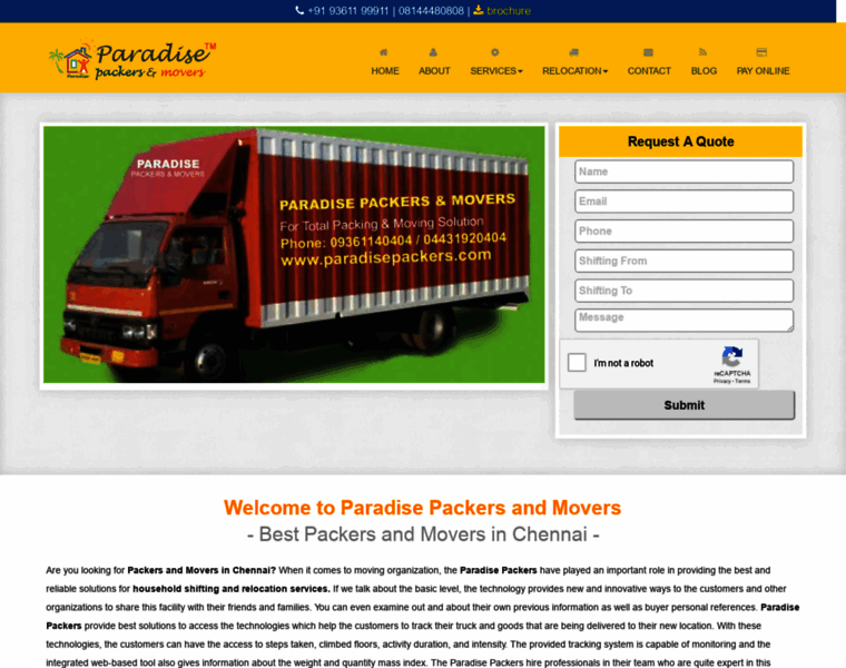 Paradisepackers.com thumbnail