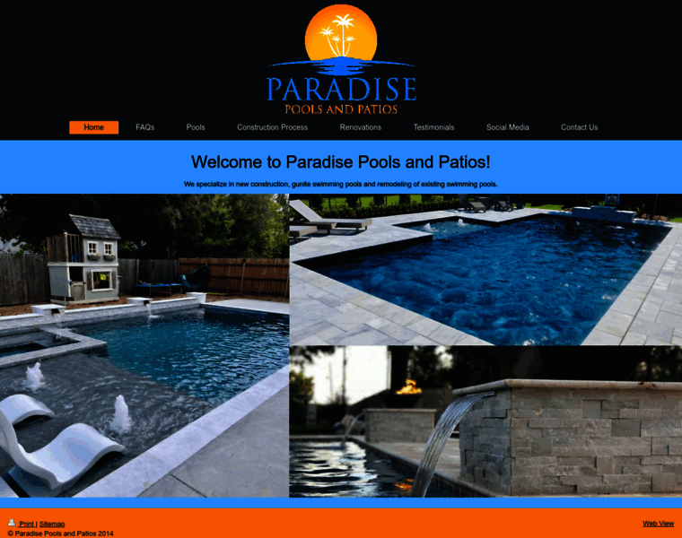 Paradisepoolsandpatios.com thumbnail