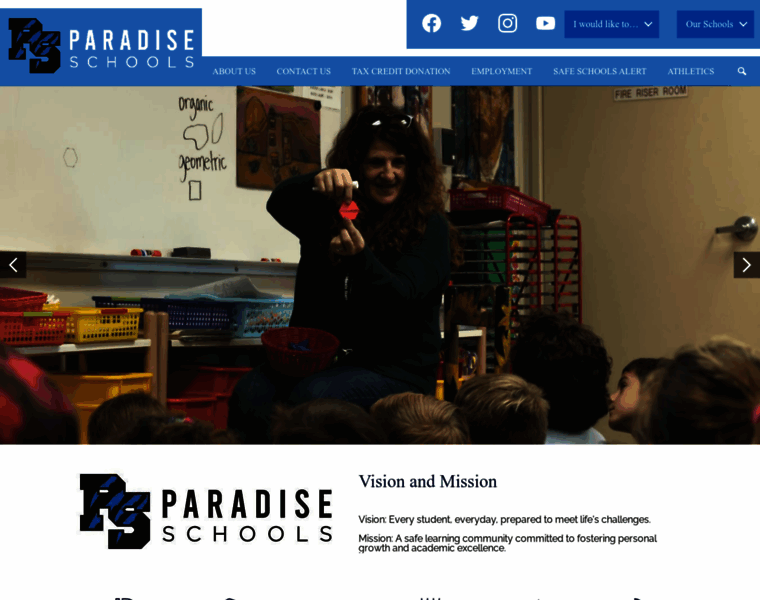 Paradiseschools.org thumbnail