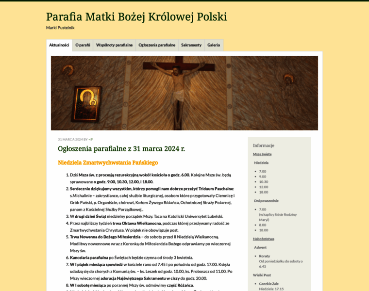 Parafiamarkipustelnik.pl thumbnail