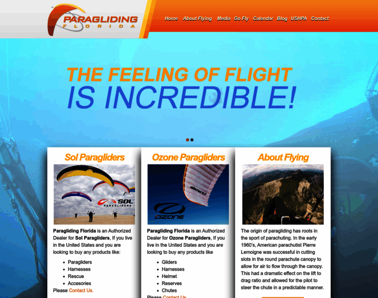 Paraglidingflorida.com thumbnail