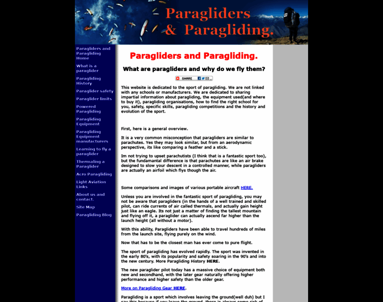Paraglidingparagliders.com thumbnail