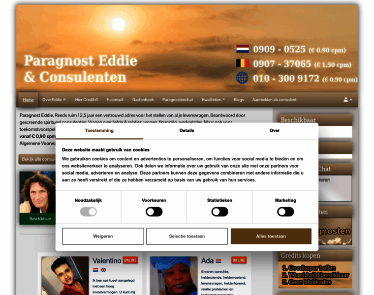 Paragnost-eddie.nl thumbnail