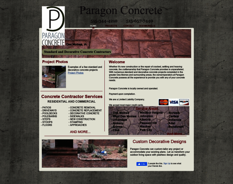 Paragon-concrete.com thumbnail