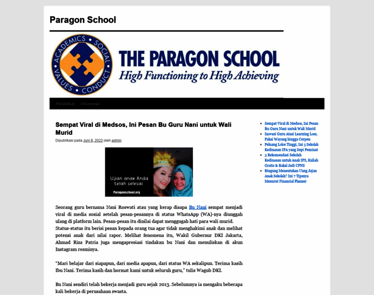 Paragonschool.org thumbnail