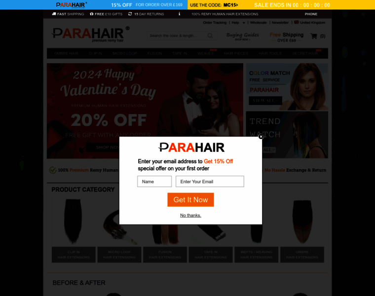 Parahair.co.uk thumbnail