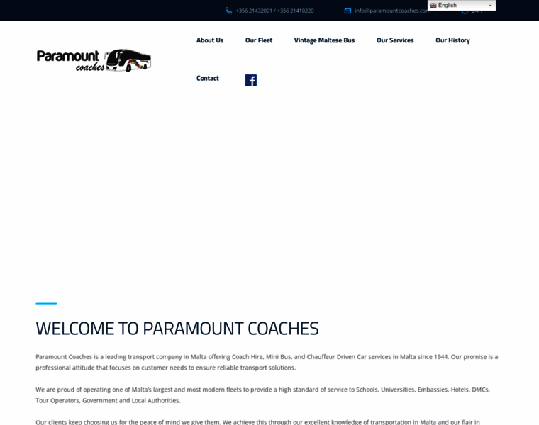 Paramountcoaches.com thumbnail