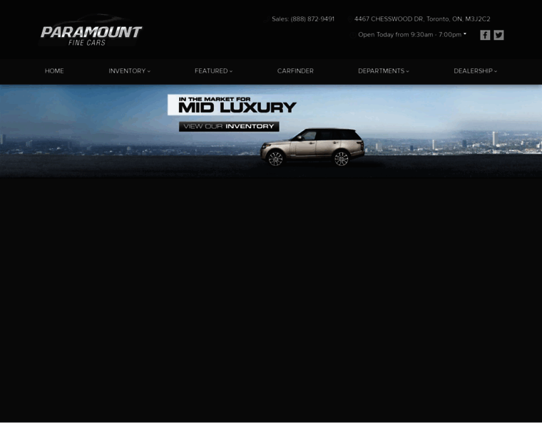 Paramountfinecars.ca thumbnail
