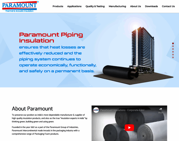 Paramountinsulation.in thumbnail Paramountinsulation.in thumbnail