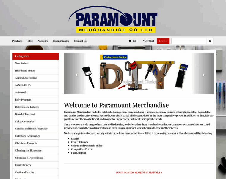 Paramountmerchandise.co.nz thumbnail