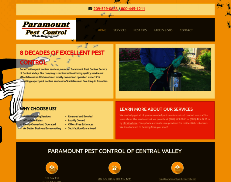 Paramountpestcontrol.com thumbnail