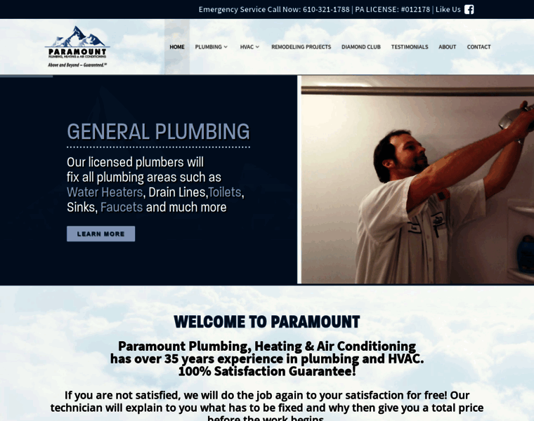Paramountplumbing.net thumbnail