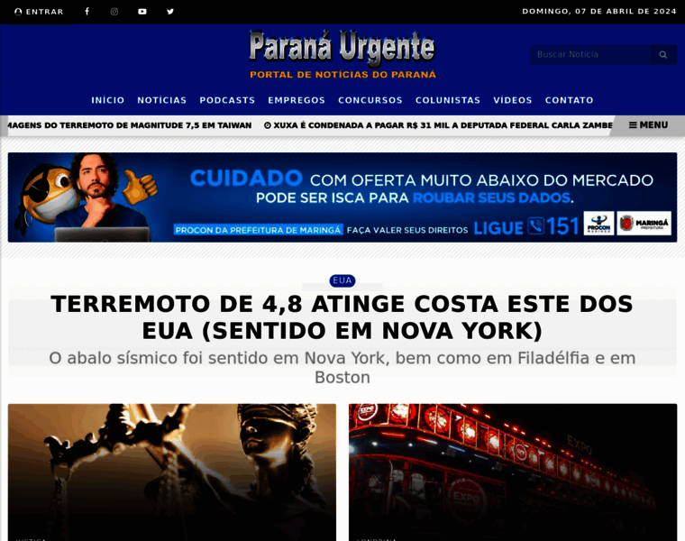 Paranaurgente.com.br thumbnail