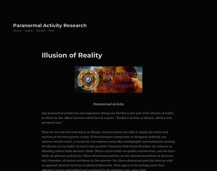 Paranormalactivityresearch.com thumbnail