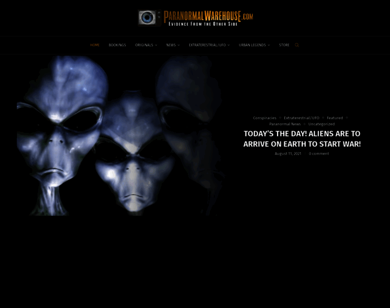 Paranormalwarehouse.com thumbnail