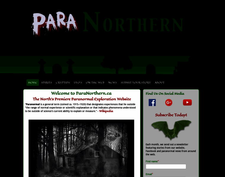 Paranorthern.ca thumbnail